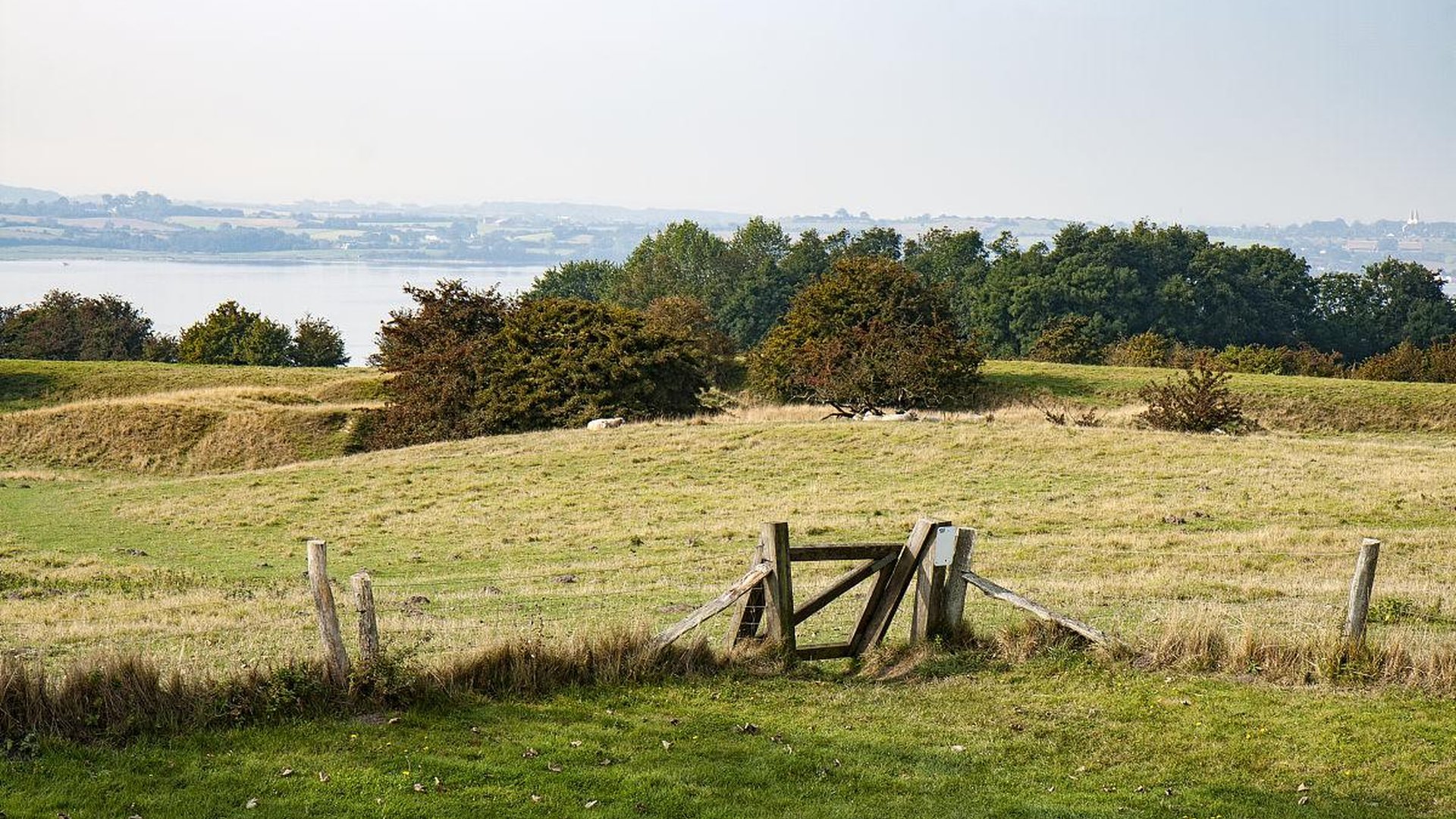 peaceful Yangshuo countryside with rice paddies and bamboo huts