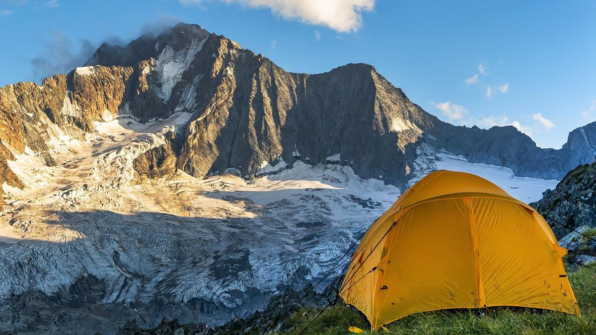 hiking trail map backpacker tent mountain campsite